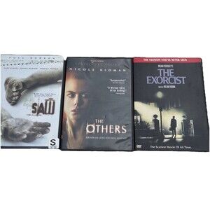 Lot Of 3 Scary DVDs, The Exorcist, The Others & SAW